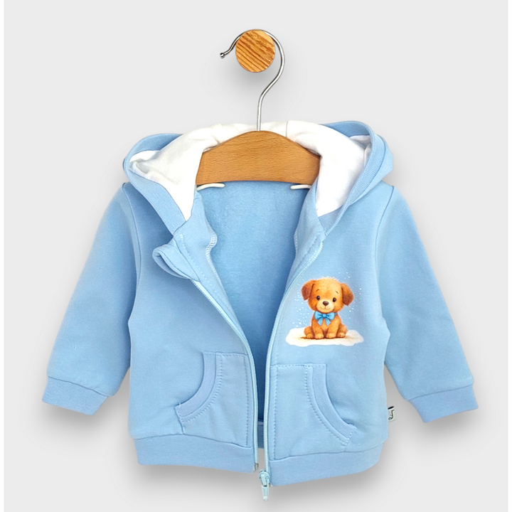 Rainy Детски суитшърт Куче с панделка 62-92 см. син