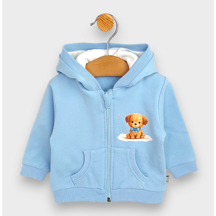 Rainy Детски суитшърт Куче с панделка 62-92 см. син