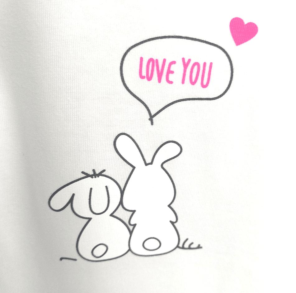 Rainy Детско боди с къс ръкав Love you 56-74 см.