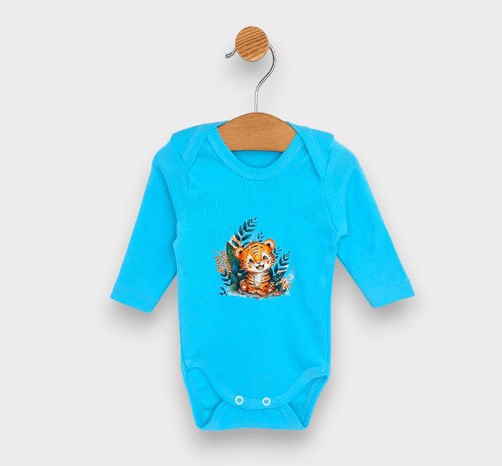 Rainy Детско боди с дълъг ръкав Тигърче 48-80 см.