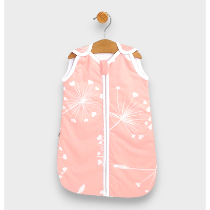 Rainy Детско спално чувалче Класик с цип Розови глухарчета розов