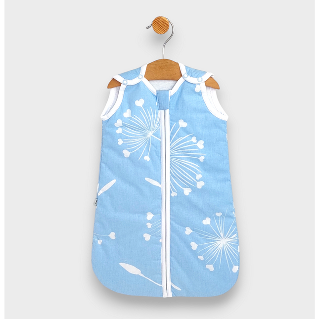 Rainy Детско спално чувалче Класик с цип Сини глухарчета син