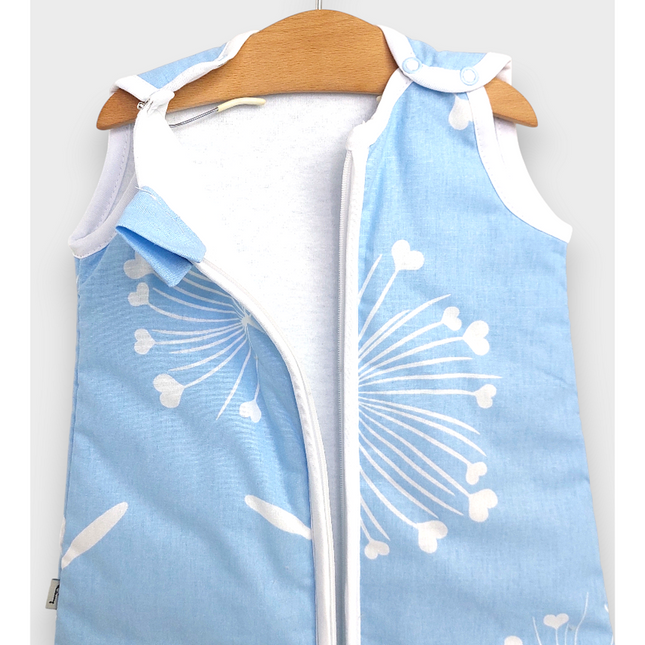 Rainy Детско спално чувалче Класик с цип Сини глухарчета син