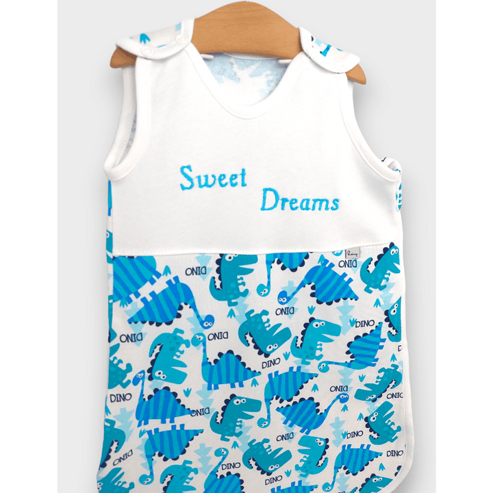Rainy Детско спално чувалче Sweet Dreams Динозаври син