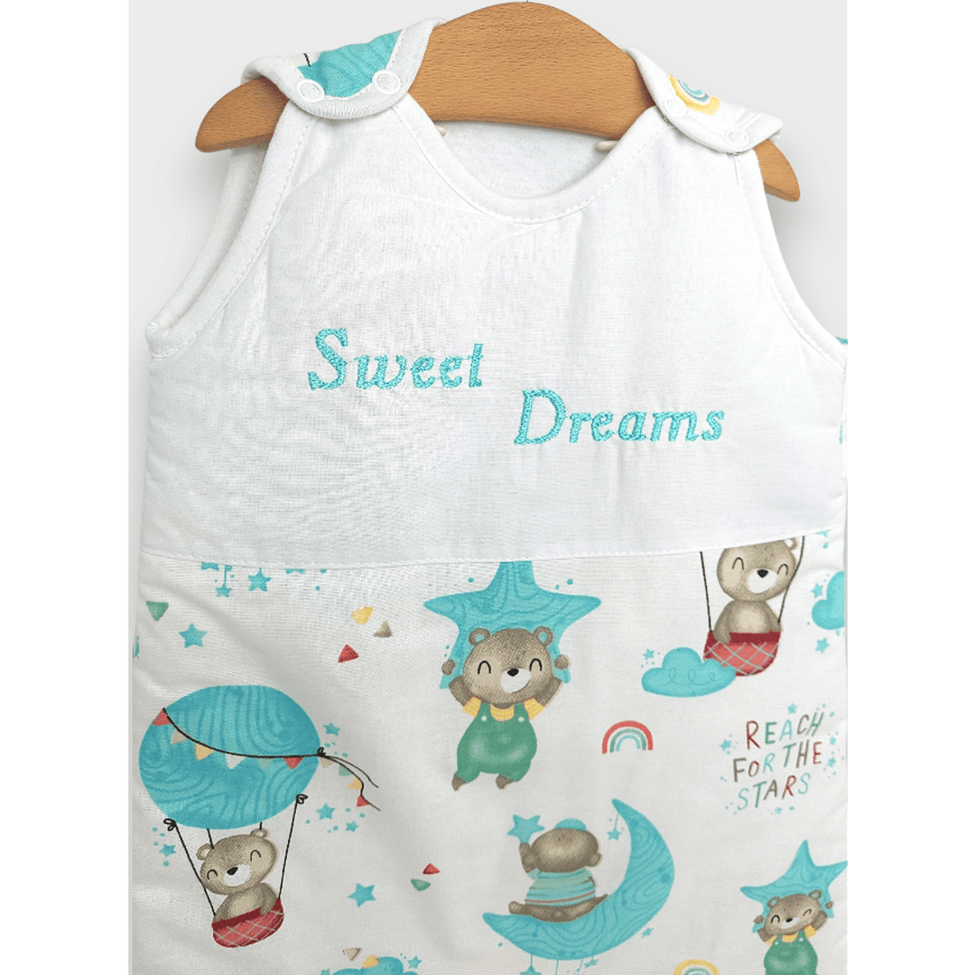 Rainy Детско спално чувалче Sweet Dreams Мече на луна резеда