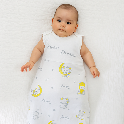Rainy Детско спално чувалче Sweet Dreams Мече на жълта луна