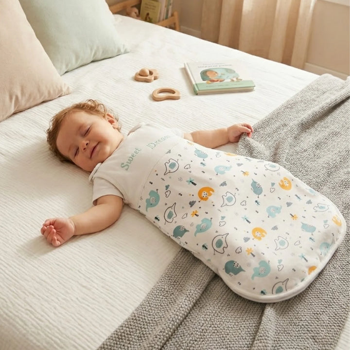 Rainy Детско спално чувалче Sweet Dreams Шарени слончета