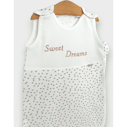 Rainy Детско спално чувалче Sweet Dreams Сиви и бежови звезди