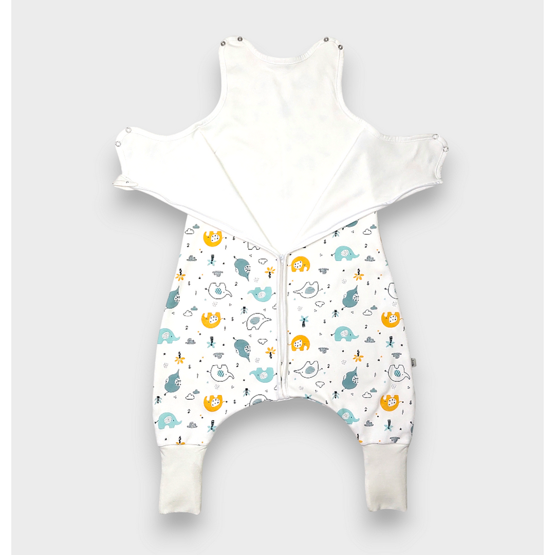 Rainy Гащеризон за сън с крачета Шарени слончета