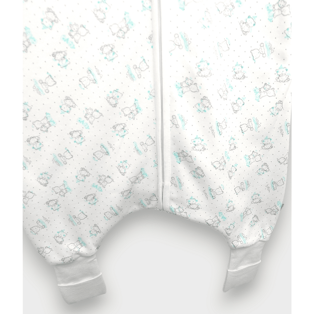 Rainy Гащеризон за сън с крачета Сиви мечета Baby