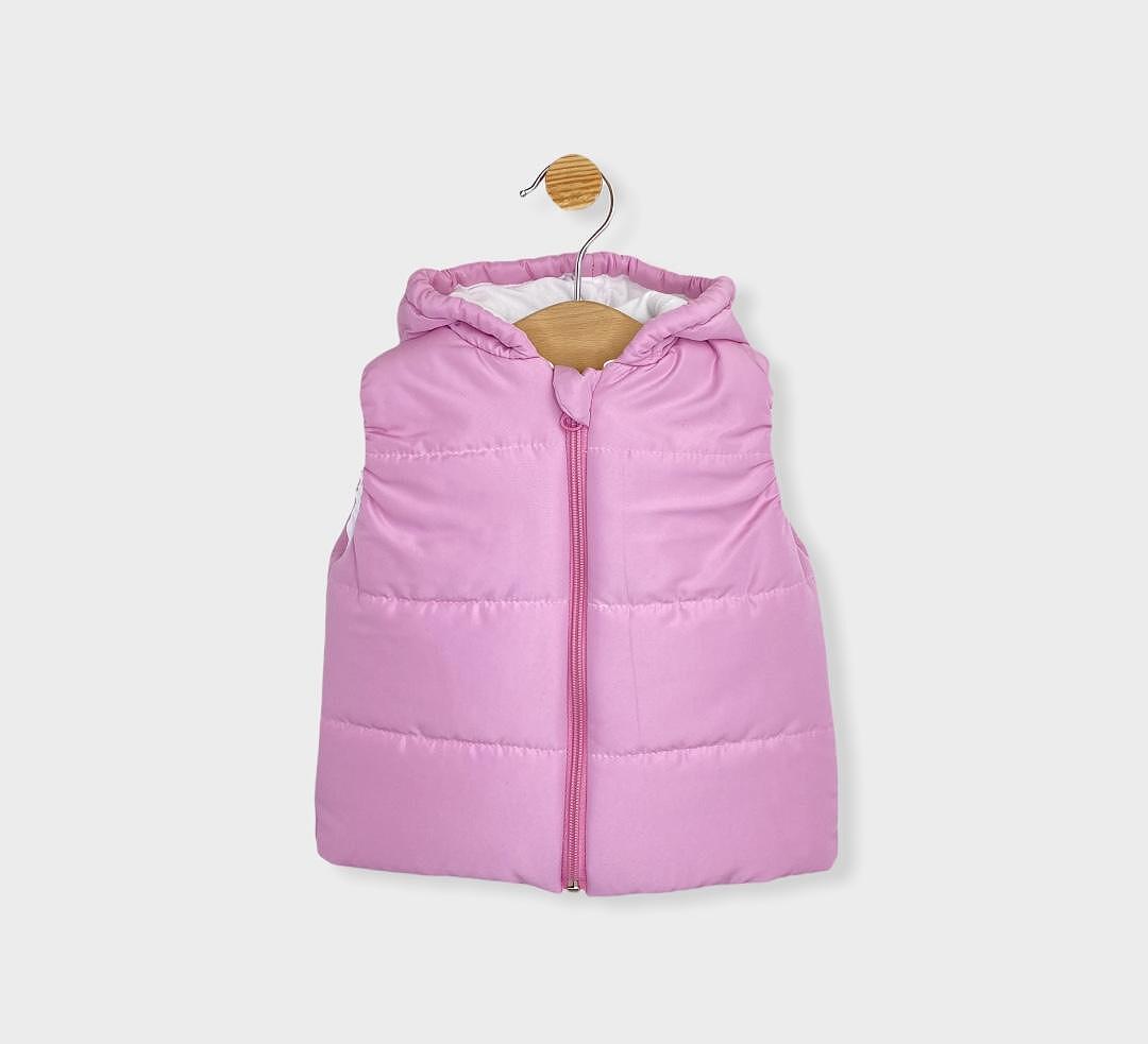Rainy Грейка за бебе с качулка 62 - 98см. Pink
