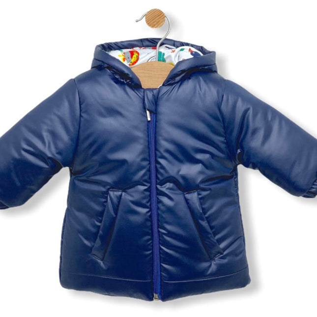 Rainy Бебешко яке с качулка за момче Navy