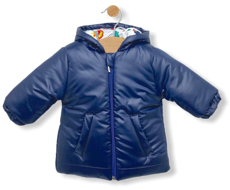 Rainy Бебешко яке с качулка за момче Navy