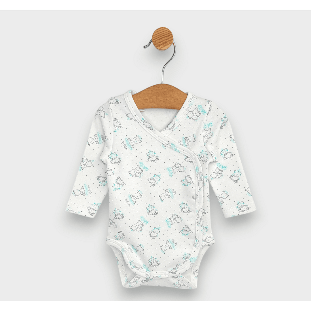 Rainy Комплект бодита 2 броя 48 - 68см. Сиви мечета Baby /резеда