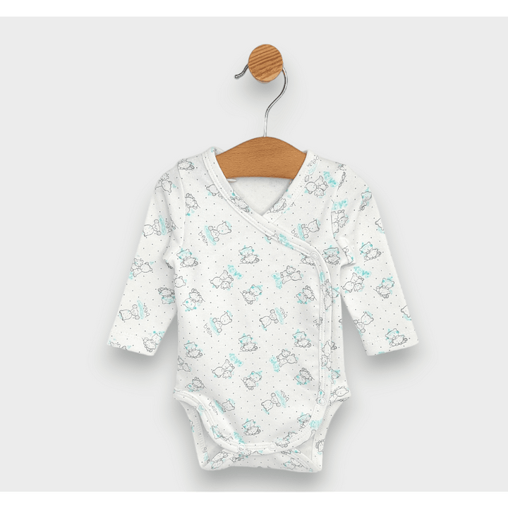 Rainy Комплект бодита 2 броя 48 - 68см. Сиви мечета Baby /резеда