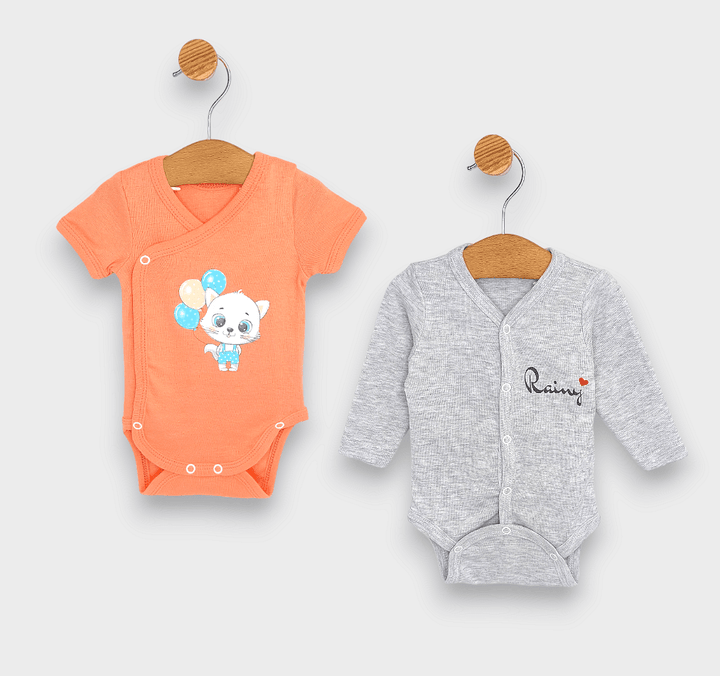 Rainy Комплект бодита 2 броя Коте с балони 48 - 80 см.