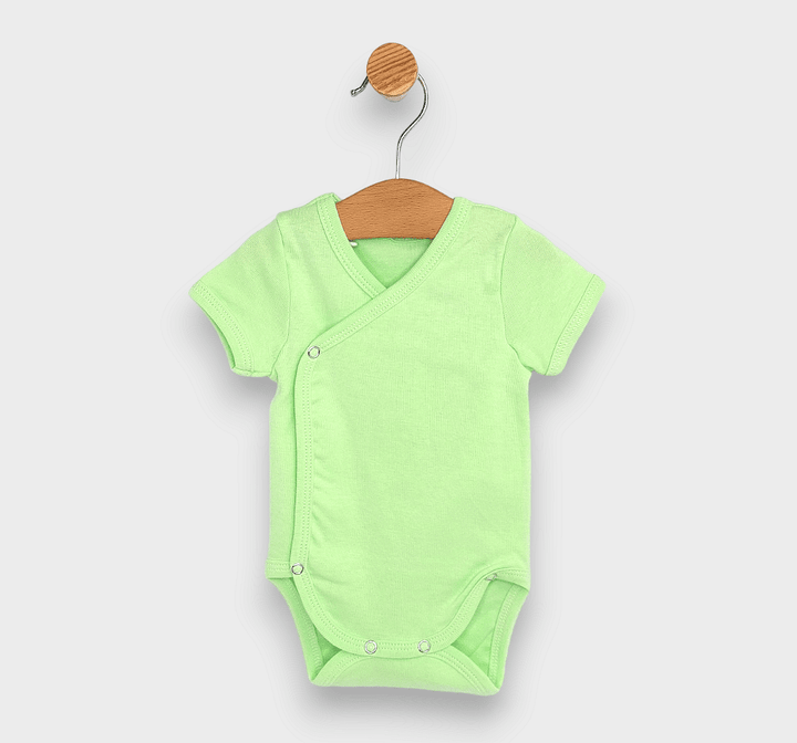 Rainy Комплект бодита 3 части къс ръкав 56 - 80 см. киви/бял/розов