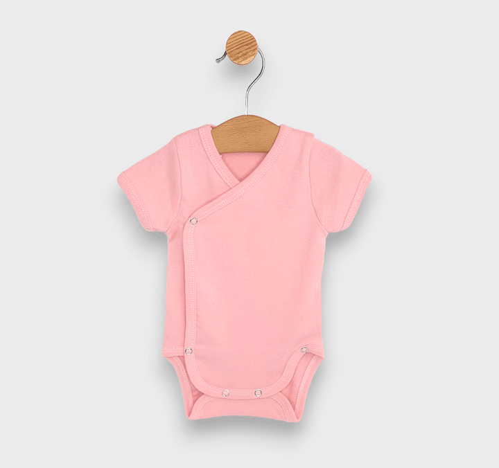 Rainy Комплект бодита 3 части къс ръкав 56 - 80 см. киви/бял/розов