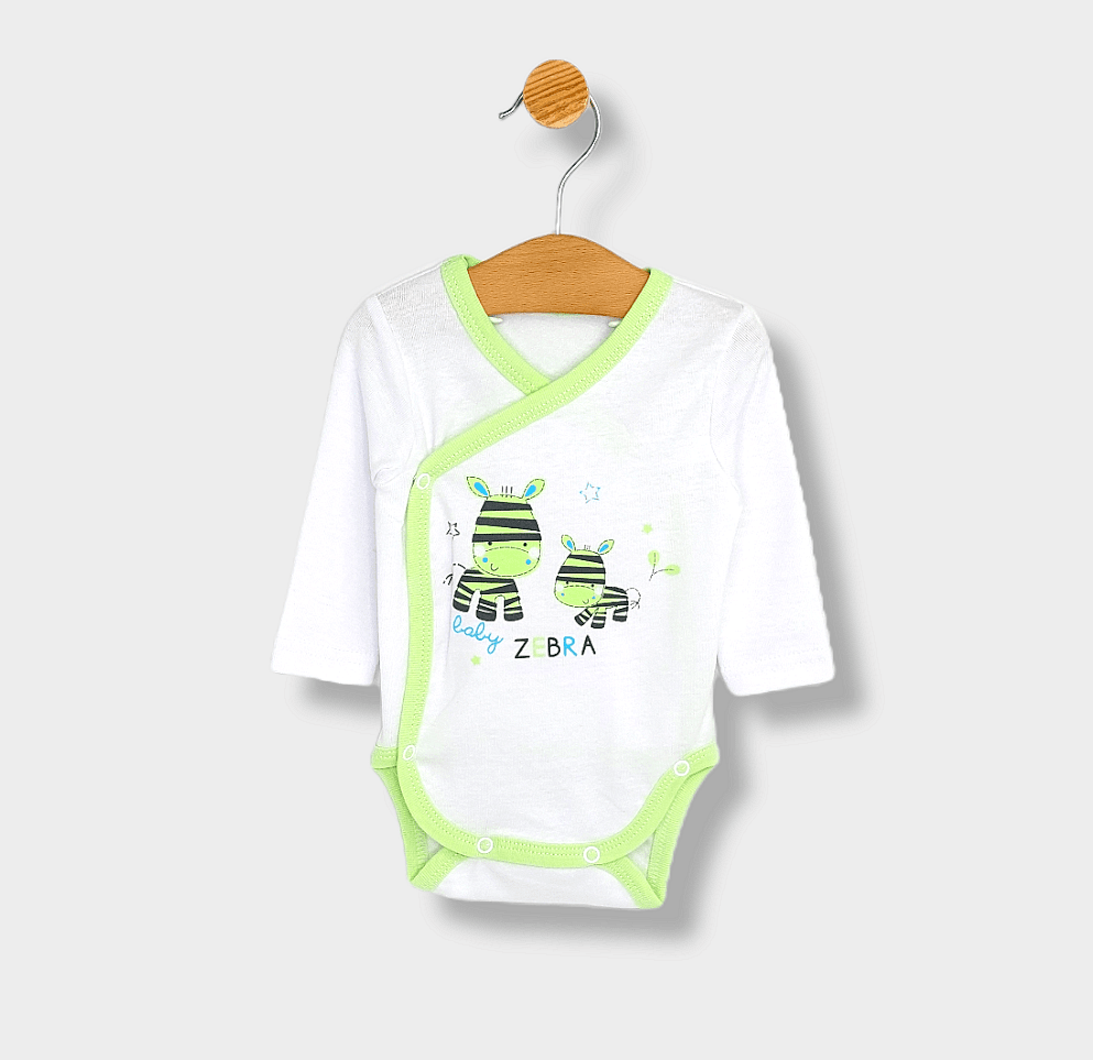 Rainy Комплект бодита 3 части Baby Zebra зелено 56-74 см