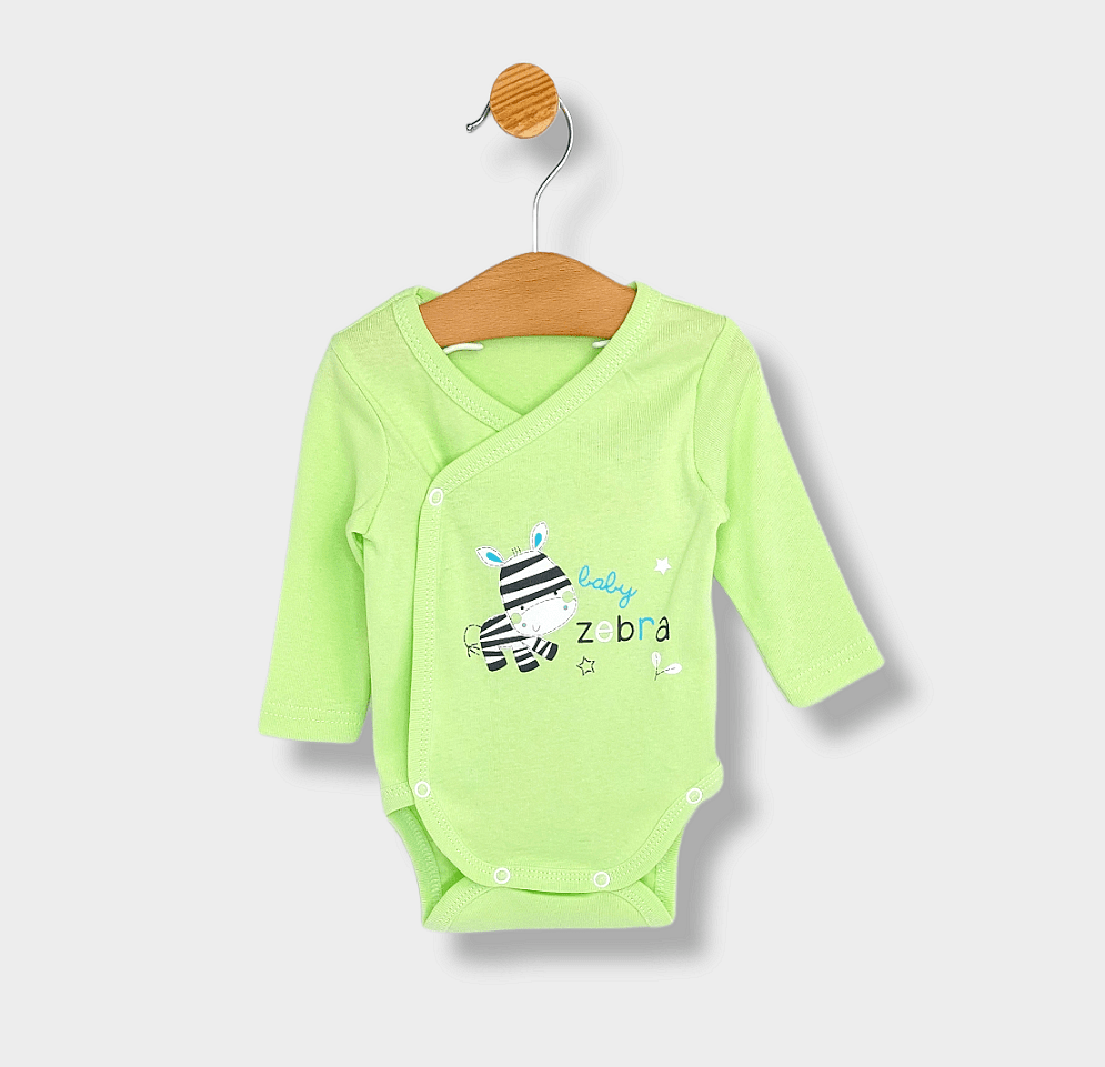 Rainy Комплект бодита 3 части Baby Zebra зелено 56-74 см