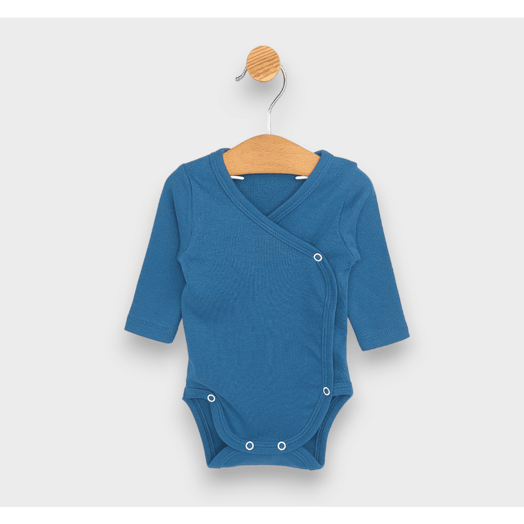 Rainy Комплект бодита 3 части дълъг ръкав 48 - 68 см. син/син океан/млечно зелен