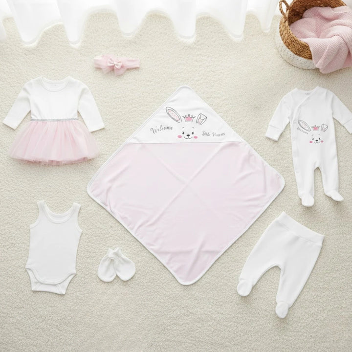 Rainy Бебешки комплект за изписване 7ч. Welcome little princess