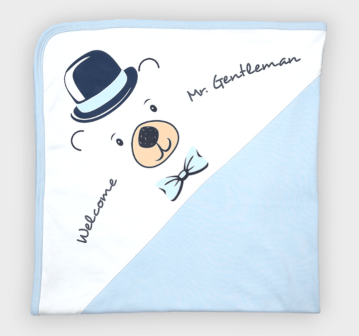 Rainy Лятна бебешка пелена Welcome mr. Gentlemen 85х85 см.
