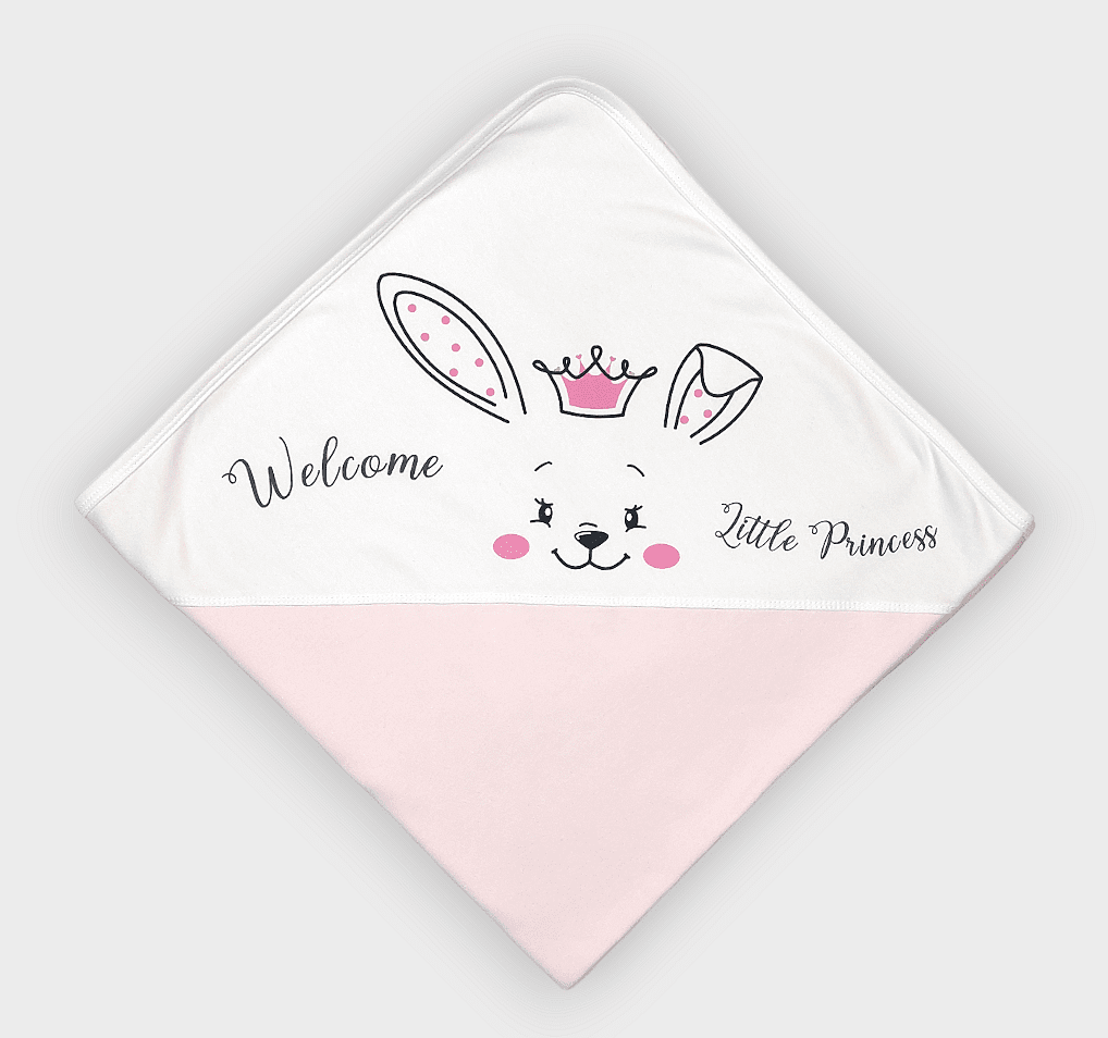 Rainy Лятна бебешка пелена Welcome little princess 85х85 см.