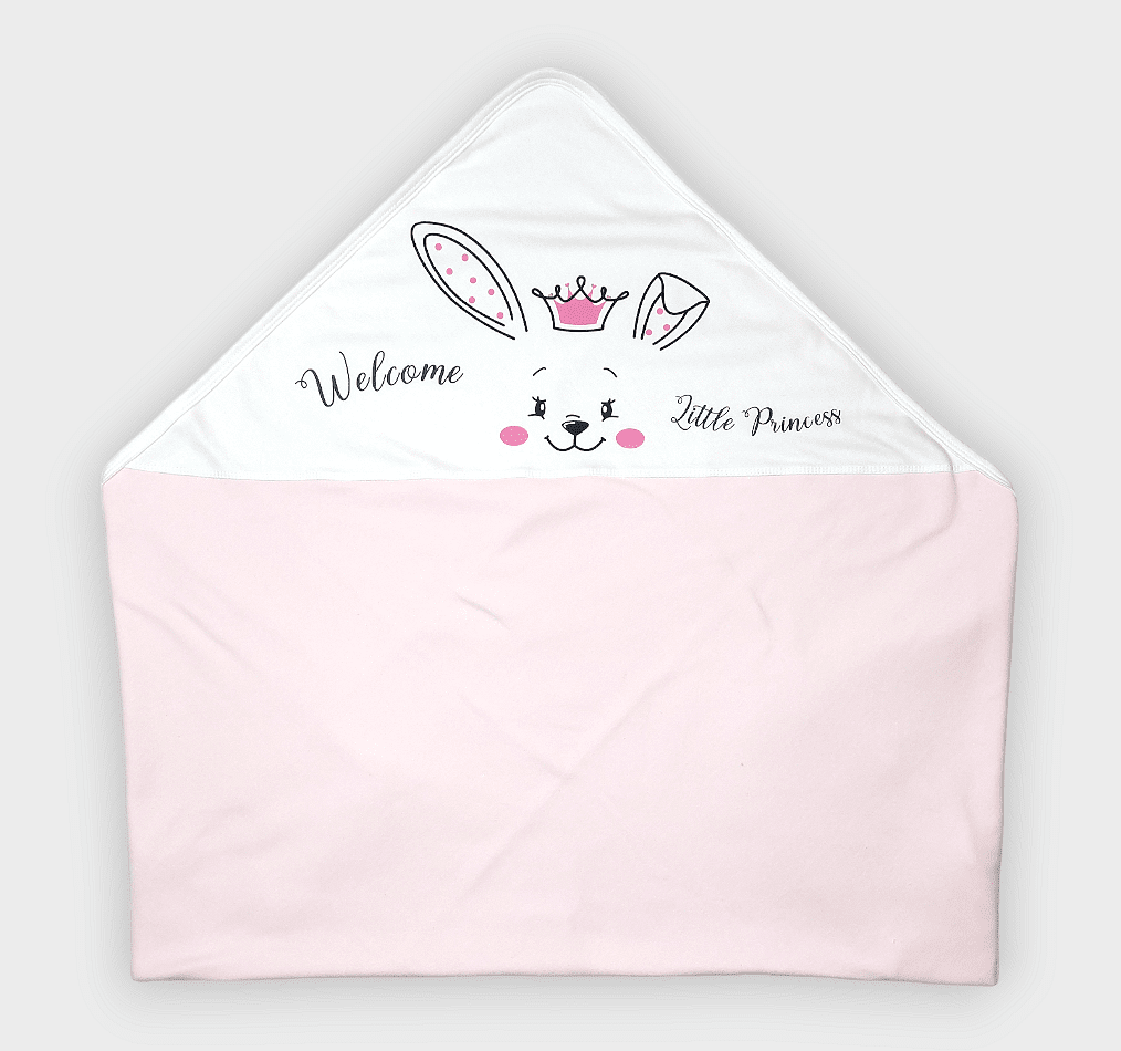Rainy Лятна бебешка пелена Welcome little princess 85х85 см.