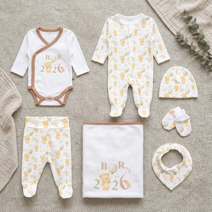 Rainy Бебешки комплект за изписване 7ч. Born 2026
