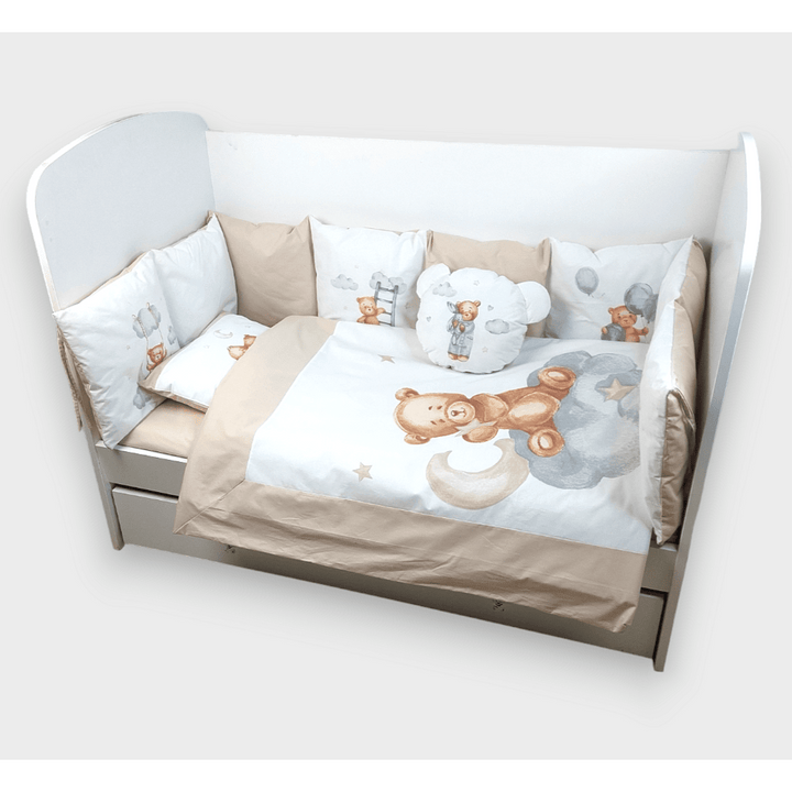 Rainy  Обиколник за бебешка кошара Baby Bear One size бежов