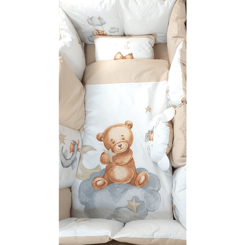 Rainy  Обиколник за бебешка кошара Baby Bear One size бежов