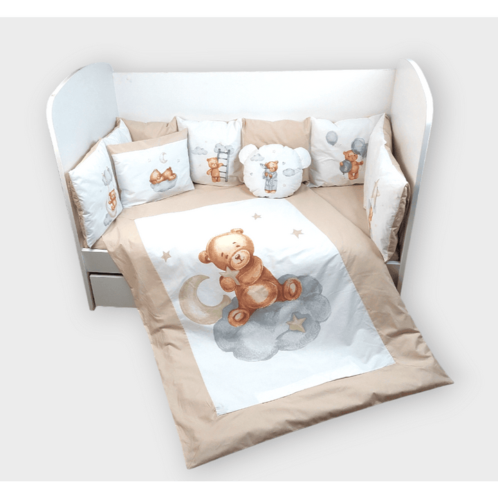 Rainy  Обиколник за бебешка кошара Baby Bear One size бежов