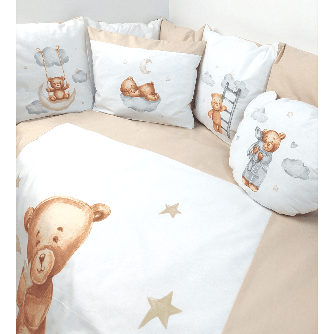 Rainy  Обиколник за бебешка кошара Baby Bear One size бежов