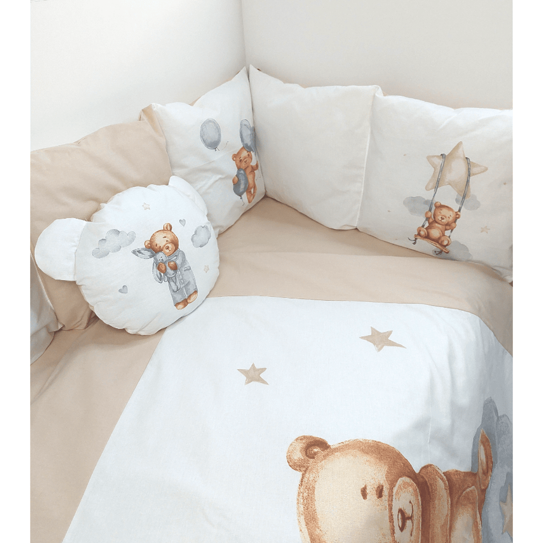 Rainy  Обиколник за бебешка кошара Baby Bear One size бежов