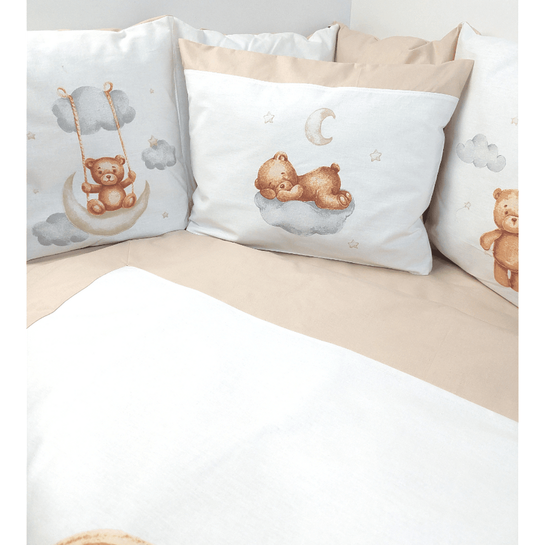 Rainy  Обиколник за бебешка кошара Baby Bear One size бежов