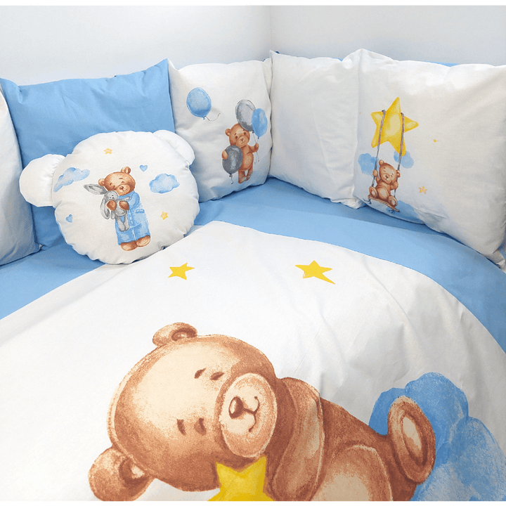 Rainy  Обиколник за бебешка кошара Baby Bear One size син