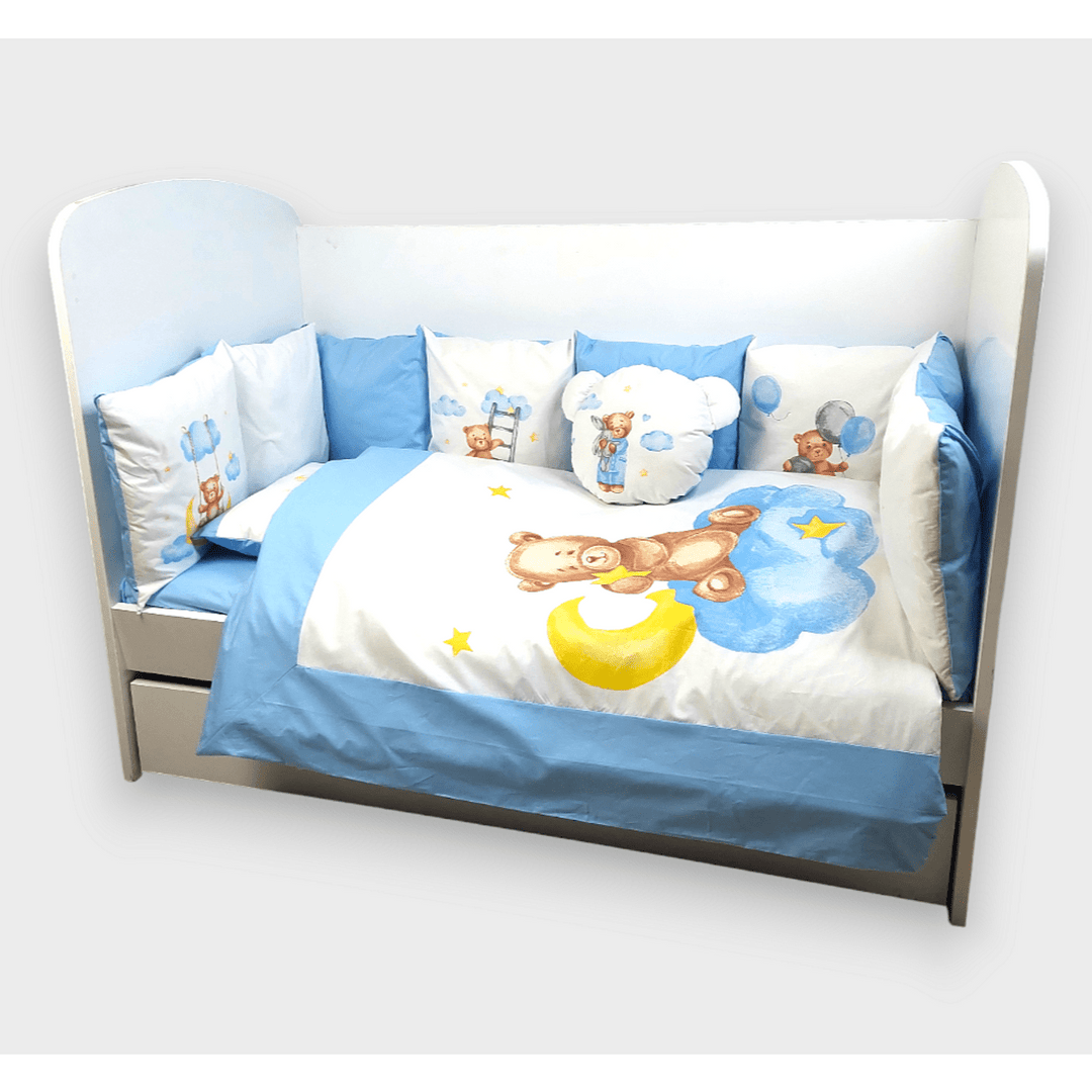 Rainy  Обиколник за бебешка кошара Baby Bear One size син