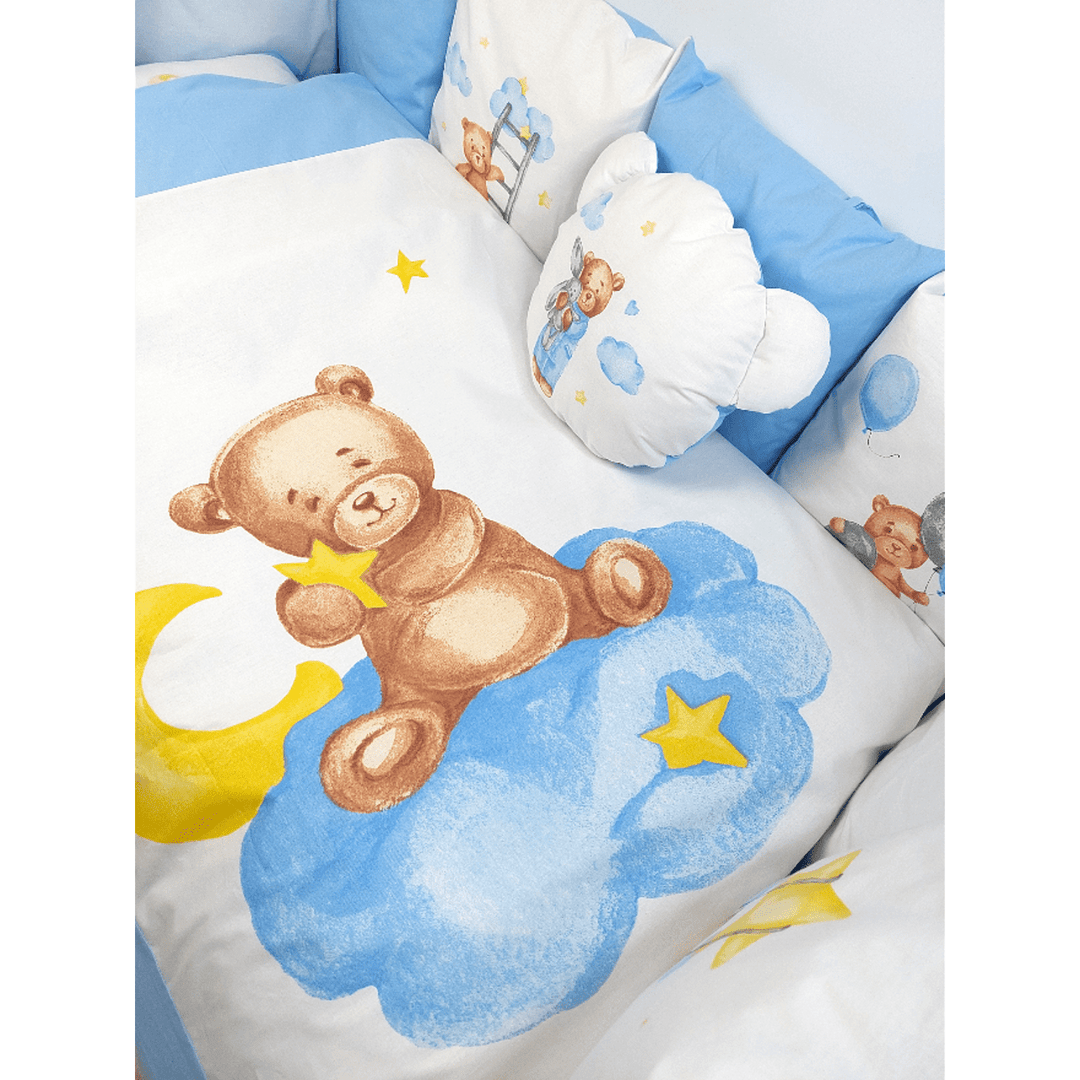 Rainy  Обиколник за бебешка кошара Baby Bear One size син