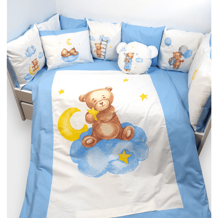 Rainy  Обиколник за бебешка кошара Baby Bear One size син