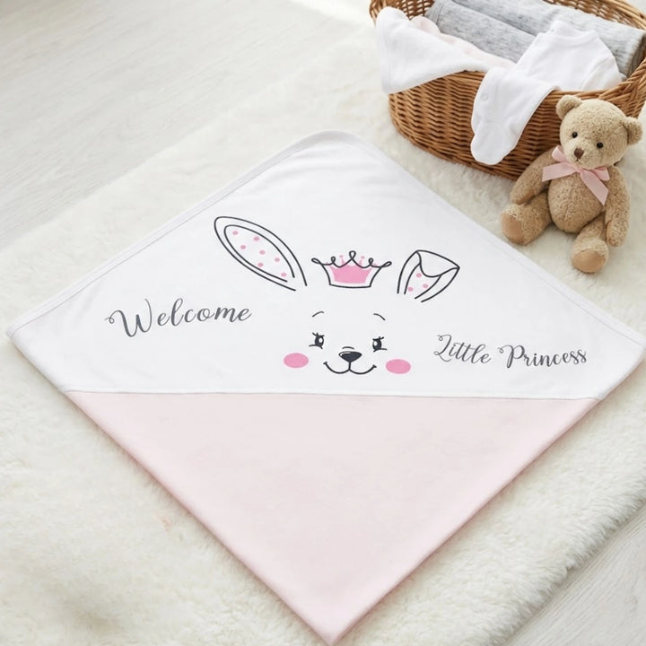 Rainy Бебешка пелена Welcome little princess 85х85 см.