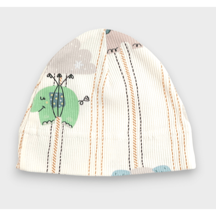 Rainy Premium Бебешка шапка Слончета зелен 56 см.