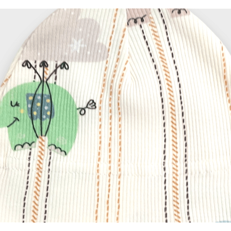 Rainy Premium Бебешка шапка Слончета зелен 56 см.