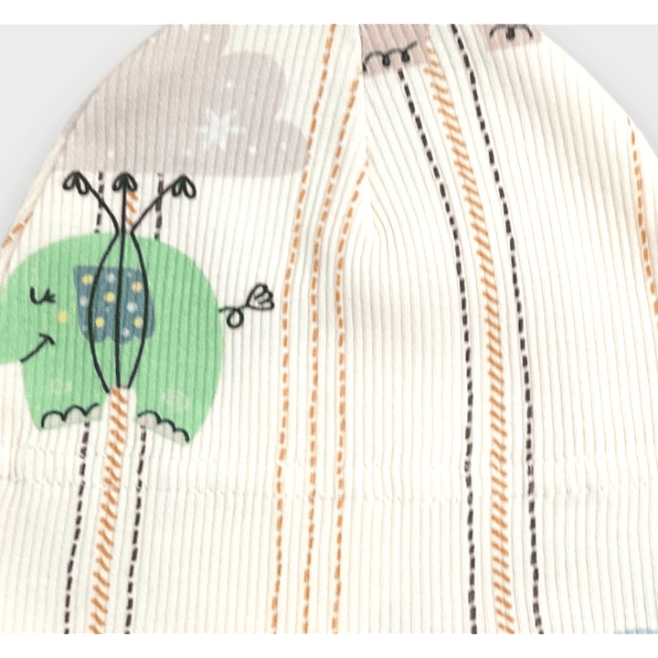 Rainy Premium Бебешка шапка Слончета зелен 56 см.