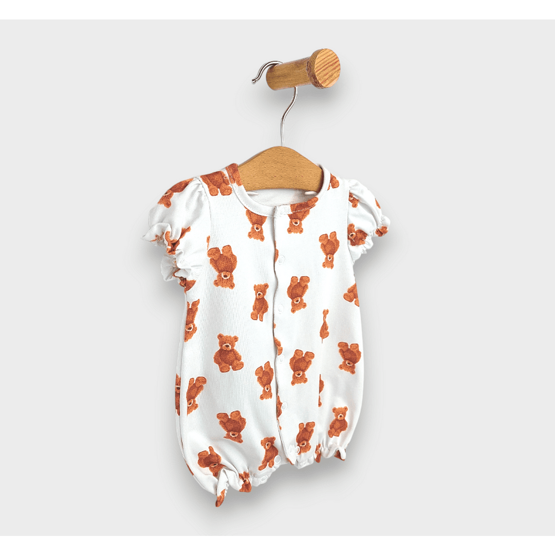 Rainy Premium Бебешки гащеризон Bears къс ръкав 56-80см. момиче