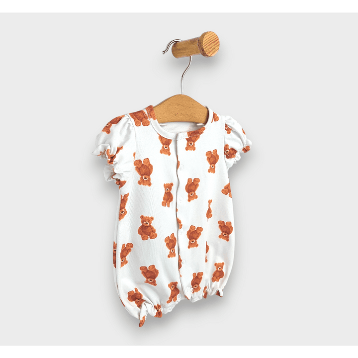 Rainy Premium Бебешки гащеризон Bears къс ръкав 56-80см. момиче
