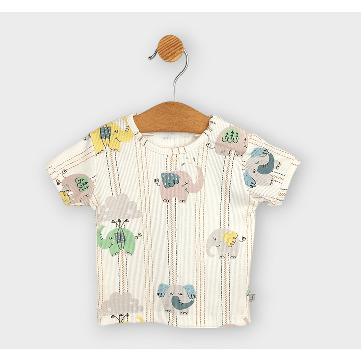 Rainy Premium Бебешки комплект 2 части Слончета 62-92см. зелен