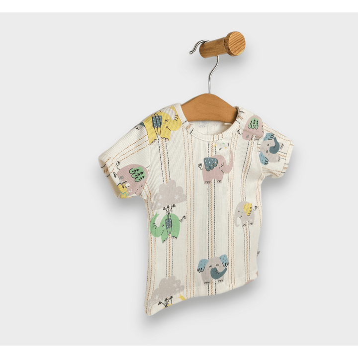 Rainy Premium Бебешки комплект 2 части Слончета 62-92см. зелен