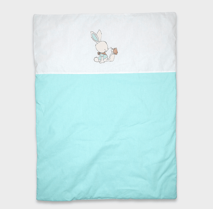 Rainy Спален комплект за количка 4 части Basic Rabbit and butterfly