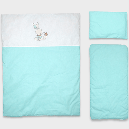 Rainy Спален комплект за количка 4 части Basic Rabbit and butterfly Лято
